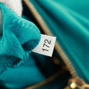 PRADA Shoulder Bag Nylon Turquoise Blue Gold Auth 171551A-11