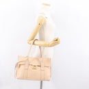 Salvatore Ferragamo Gancini Shoulder Bag Leather Pink Gold Auth 171552-22
