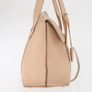 Salvatore Ferragamo Gancini Shoulder Bag Leather Pink Gold Auth 171552-5