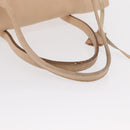 Salvatore Ferragamo Gancini Shoulder Bag Leather Pink Gold Auth 171552-7