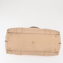 Salvatore Ferragamo Gancini Shoulder Bag Leather Pink Gold Auth 171552-9