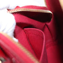 LOUIS VUITTON Vernis Rayure Alma BB Bag 2way Pomme D'amour M91593 LV Auth 171554A-12