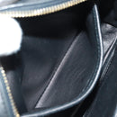 PRADA lint Schoudertas Leer Zwart Rood goud Auth 171555V-24