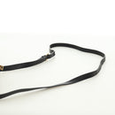 PRADA lint Schoudertas Leer Zwart Rood goud Auth 171555V-14