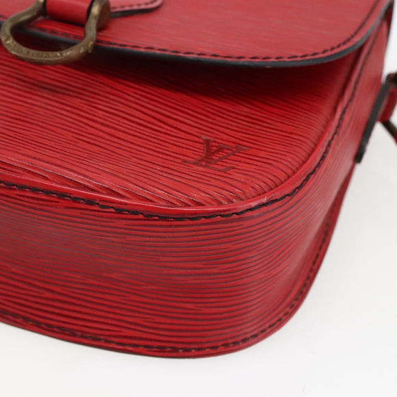 LOUIS VUITTON Epi Saint Cloud PM Shoulder Bag Red M52217 LV Auth 171556