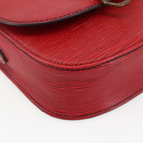 LOUIS VUITTON Epi Saint Cloud PM Shoulder Bag Red M52217 LV Auth 171556