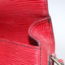 LOUIS VUITTON Epi Saint Cloud PM Shoulder Bag Red M52217 LV Auth 171556-20