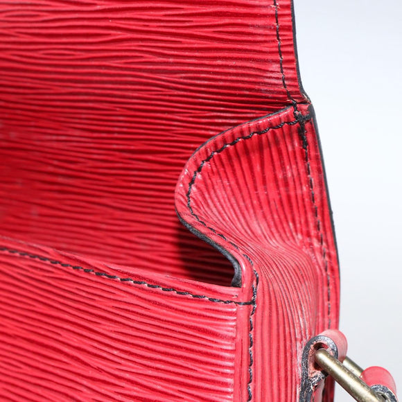 LOUIS VUITTON Epi Saint Cloud PM Shoulder Bag Red M52217 LV Auth 171556