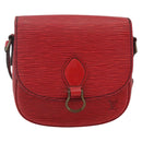 LOUIS VUITTON Epi Saint Cloud PM Shoulder Bag Red M52217 LV Auth 171556-13
