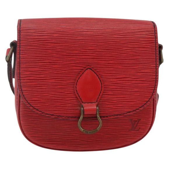 LOUIS VUITTON Epi Saint Cloud PM Shoulder Bag Red M52217 LV Auth 171556