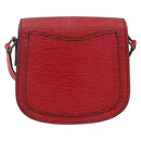 LOUIS VUITTON Epi Saint Cloud PM Shoulder Bag Red M52217 LV Auth 171556-2