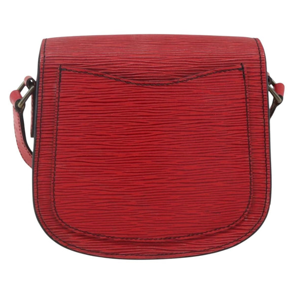 LOUIS VUITTON Epi Saint Cloud PM Shoulder Bag Red M52217 LV Auth 171556