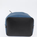 LOUIS VUITTON Epi Petit Noe Shoulder Bag Bicolor Black Blue M44152 Auth 171558-6