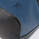 LOUIS VUITTON Epi Petit Noe Shoulder Bag Bicolor Black Blue M44152 Auth 171558-14