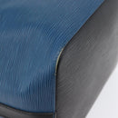 LOUIS VUITTON Epi Petit Noe Shoulder Bag Bicolor Black Blue M44152 Auth 171558-15