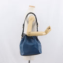 LOUIS VUITTON Epi Petit Noe Shoulder Bag Bicolor Black Blue M44152 Auth 171558-21