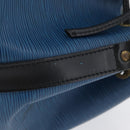 LOUIS VUITTON Epi Petit Noe Shoulder Bag Bicolor Black Blue M44152 Auth 171558-4