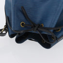LOUIS VUITTON Epi Petit Noe Shoulder Bag Bicolor Black Blue M44152 Auth 171558-7