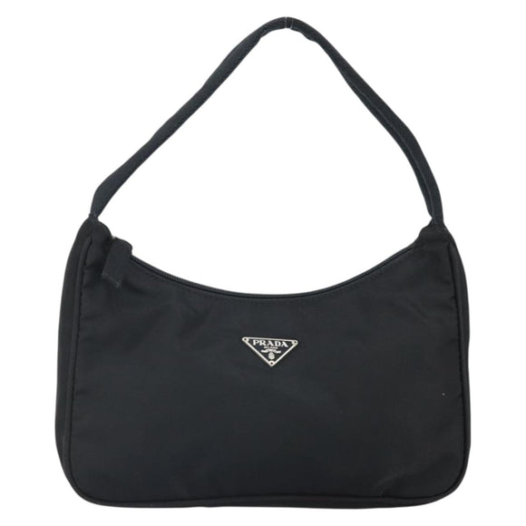 PRADA Hand pouch Pouch Nylon Black Auth 171559A