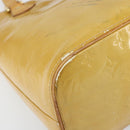 LOUIS VUITTON Monogram Vernis Houston Hand Bag Beige M91004 LV Auth 171560-18