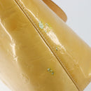 LOUIS VUITTON Monogram Vernis Houston Hand Bag Beige M91004 LV Auth 171560-9