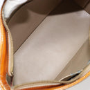 LOUIS VUITTON Monogram Vernis Houston Hand Bag Beige M91004 LV Auth 171561-11