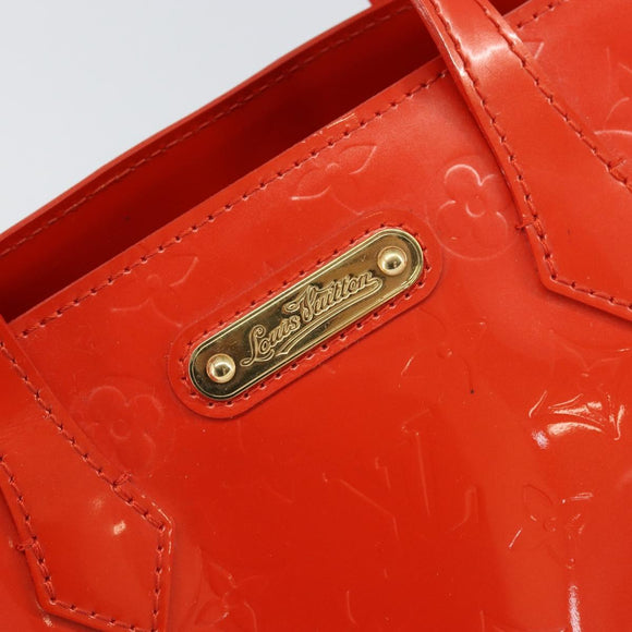 LOUIS VUITTON Monogram Vernis Wilshire PM Tasche Orenge Sunset M93644 Auth 171567