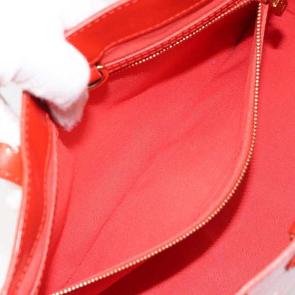 LOUIS VUITTON Monogram Vernis Wilshire PM Tasche Orenge Sunset M93644 Auth 171567