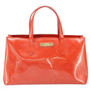 LOUIS VUITTON Monogram Vernis Wilshire PM Tasche Orenge Sunset M93644 Auth 171567-13