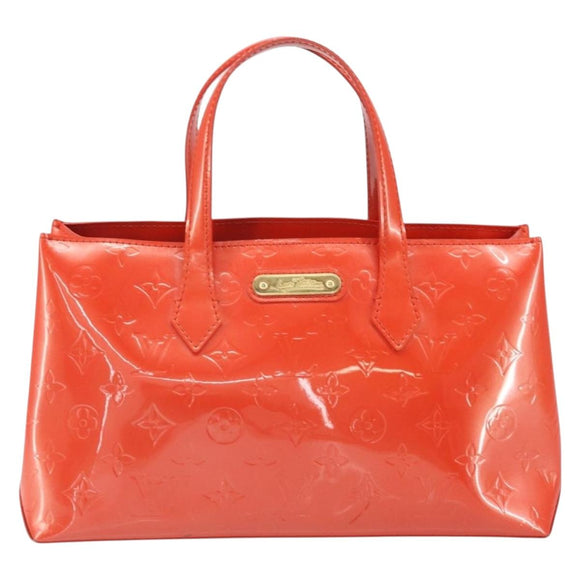 LOUIS VUITTON Monogram Vernis Wilshire PM Tasche Orenge Sunset M93644 Auth 171567