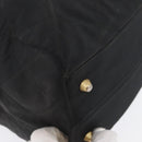 PRADA Chain Hand Bag Nylon Black Gold Auth 171579-14