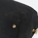 PRADA Chain Hand Bag Nylon Black Gold Auth 171579-17