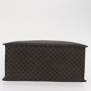 CELINE Macadam Canvas Hand Bag PVC Leather Black Gold Auth 171585-5