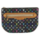 LOUIS VUITTON Monogram Multicolor Pochette GM Pouch Black M60027 LV Auth 171588-13