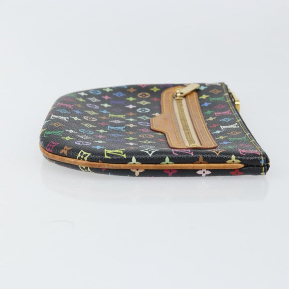 LOUIS VUITTON Monogram Multicolor Pochette GM Pouch Black M60027 LV Auth 171588
