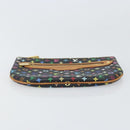 LOUIS VUITTON Monogram Multicolor Pochette GM Pouch Black M60027 LV Auth 171588-6