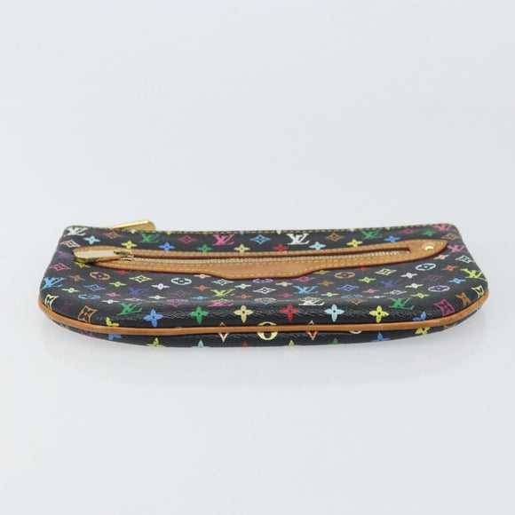 LOUIS VUITTON Monogram Multicolor Pochette GM Pouch Black M60027 LV Auth 171588