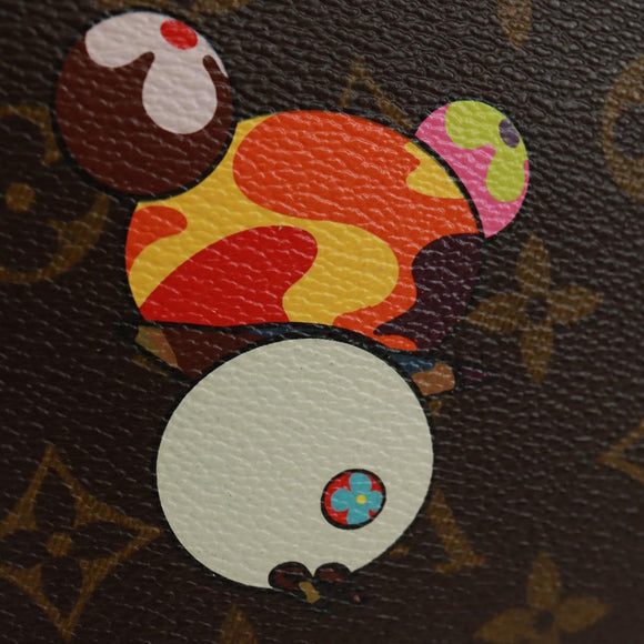 LOUIS VUITTON Monogram Panda Porte Monnaie Zip Long Wallet M61729 Auth 171590V