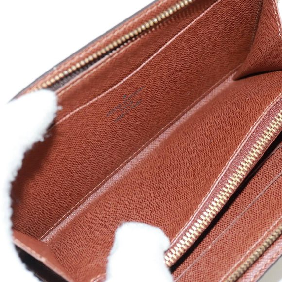 LOUIS VUITTON Monogram Panda Porte Monnaie Zip Long Wallet M61729 Auth 171590V