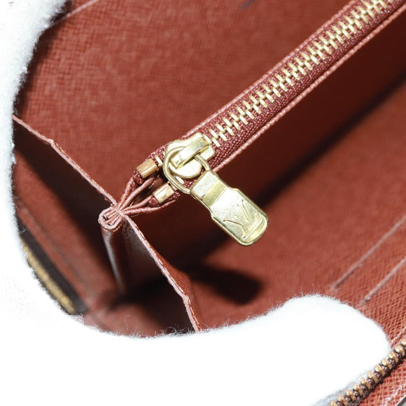 LOUIS VUITTON Monogram Panda Porte Monnaie Zip Long Wallet M61729 Auth 171590V