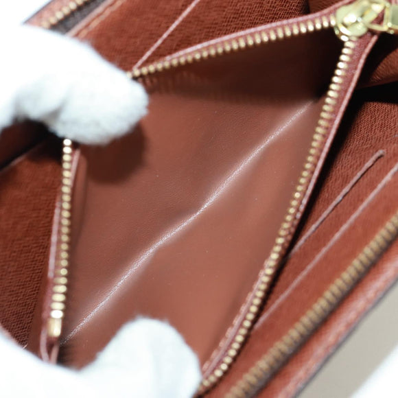 LOUIS VUITTON Monogram Panda Porte Monnaie Zip Long Wallet M61729 Auth 171590V