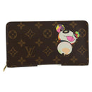 LOUIS VUITTON Monogram Panda Porte Monnaie Zip Long Wallet M61729 Auth 171590V-2