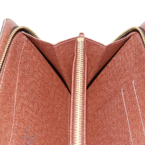 LOUIS VUITTON Monogram Panda Porte Monnaie Zip Long Wallet M61729 Auth 171590V