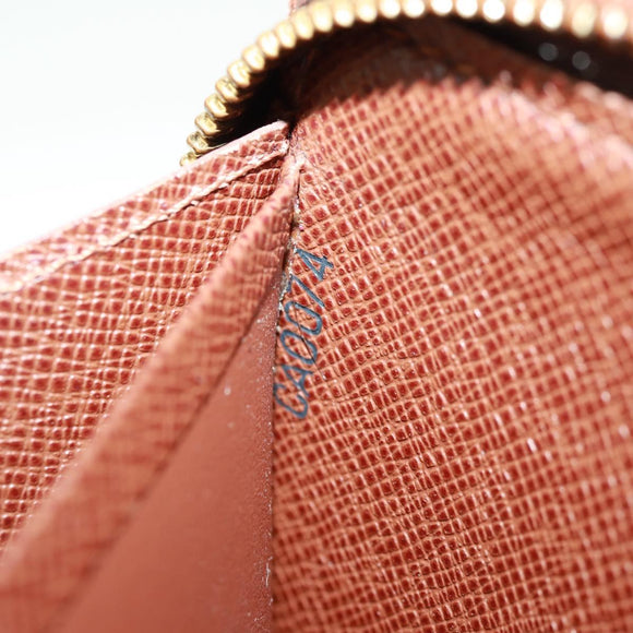 LOUIS VUITTON Monogram Panda Porte Monnaie Zip Long Wallet M61729 Auth 171590V