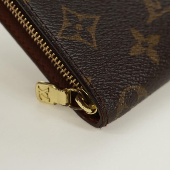LOUIS VUITTON Monogram Panda Porte Monnaie Zip Long Wallet M61729 Auth 171590V