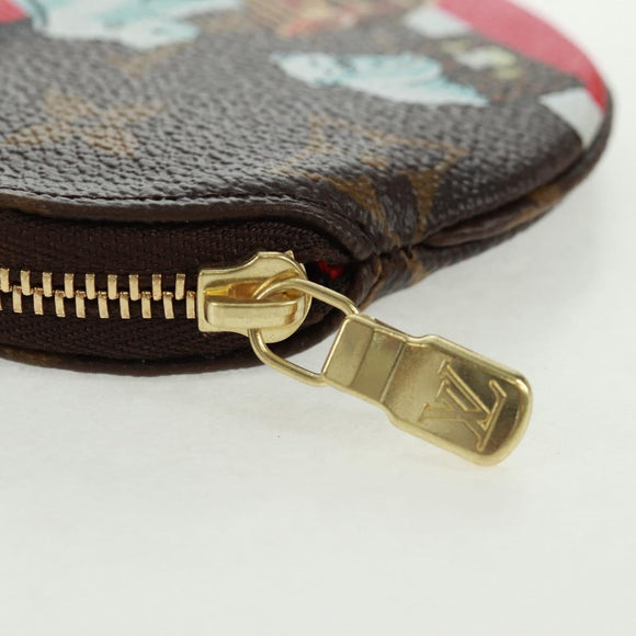 LOUIS VUITTON 2017 Christmas Only Porte Monnaie Ron Purse M62088 LV Auth 171594M
