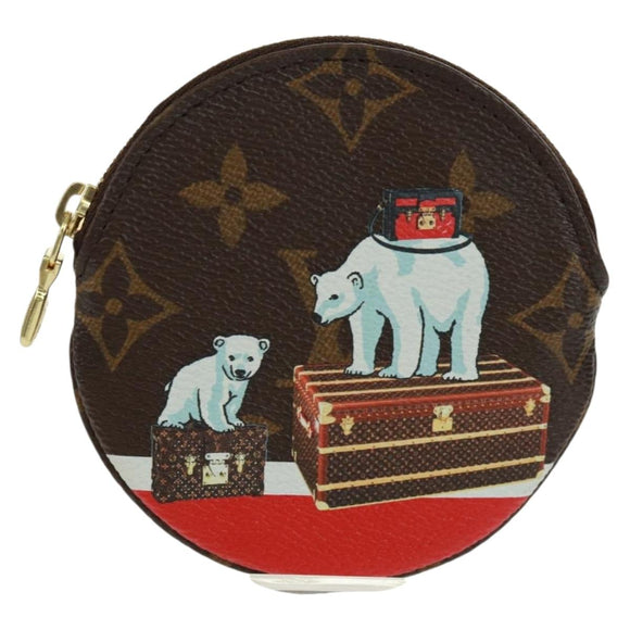 LOUIS VUITTON 2017 Christmas Only Porte Monnaie Ron Purse M62088 LV Auth 171594M