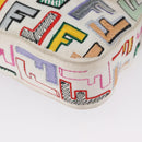 FENDI Zucca Canvas Mamma Baguette Shoulder Bag Multicolor Gold Auth 171596SM-18