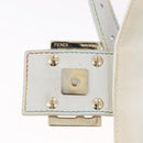FENDI Zucca Canvas Mamma Baguette Shoulder Bag Multicolor Gold Auth 171596SM-23