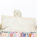 FENDI Zucca Canvas Mamma Baguette Shoulder Bag Multicolor Gold Auth 171596SM-24